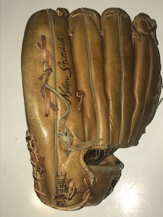 Vtg Ted Williams Autograph Model 1676 Sears Roebuck Baseball Glove Rt Handed 8
