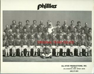 1980 Philadelphia Phillies Nl = Pete Rose = Team Issued 8x10 Photo