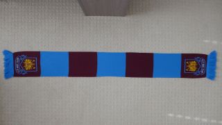 West Ham United Fc - Striped Classic England Football Soccer Knit Scarf