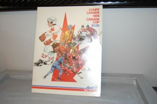 1976 Canada Cup Program Official Sport O 