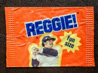 Reggie Jackson York Yankees " Reggie " Candy Bar Wrapper Fun Size