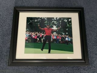Tiger Woods 2019 Masters Champion Framed & Matted 8.  5x11 Photo