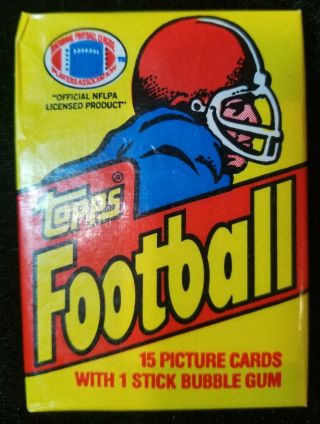 1981 Topps Football Wax Pack From A Full Many & More To Come