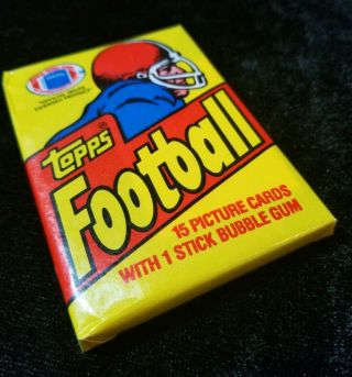 1981 Topps football wax pack from a full Many & more to come 2