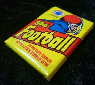 1981 Topps football wax pack from a full Many & more to come 3