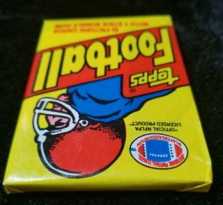 1981 Topps football wax pack from a full Many & more to come 4