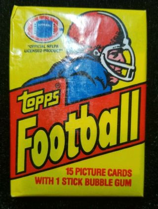 1981 Topps football wax pack from a full Many & more to come 5