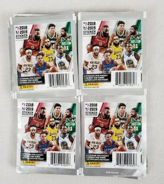 2018 - 19 Panini Nba Basketball Collectible Stickers 50 Packs (5 Ct)