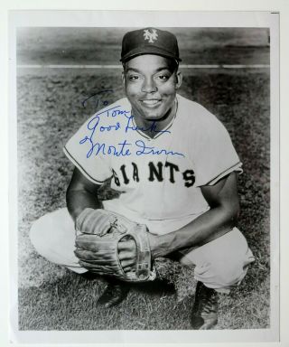 Monte Irvin Autographed 8x10 " Photo York Giants Baseball Mlb Pc2102