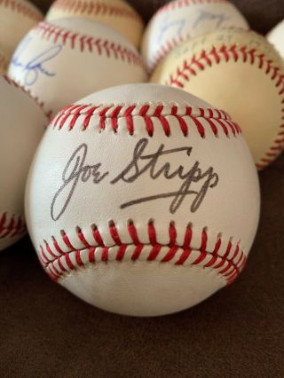 Joe Strip Died 1989 Former Star 1928 - 1938 Signed Autographed Baseball