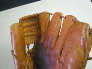 Vintage 1950 ' s J.  C.  Higgins Professional Model Baseball Glove 2