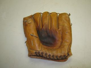 Vintage 1950 ' s J.  C.  Higgins Professional Model Baseball Glove 3