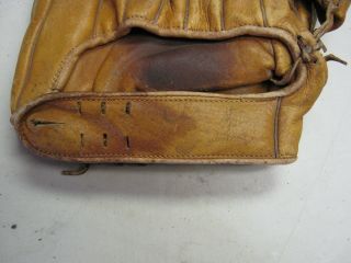 Vintage 1950 ' s J.  C.  Higgins Professional Model Baseball Glove 6