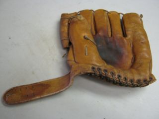Vintage 1950 ' s J.  C.  Higgins Professional Model Baseball Glove 7