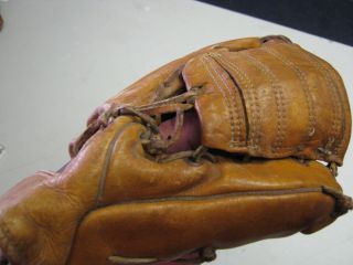 Vintage 1950 ' s J.  C.  Higgins Professional Model Baseball Glove 8
