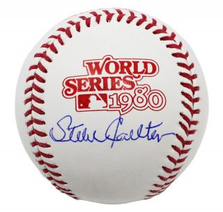 Steve Carlton Signed Rawlings 1980 World Series (phillies) Baseball - Schwartz