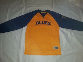 St.  Louis Blues Nhl Reebok Hockey Jersey Long Sleeve Speedwick Shirt Size Large