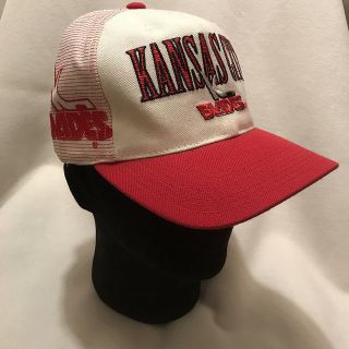 Vtg Kansas City Blades Ihl Sports Specialties Laser Snapback Hat