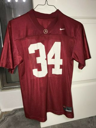 Nike Team Alabama Crimson Tide Football Jersey 34,  Size Large