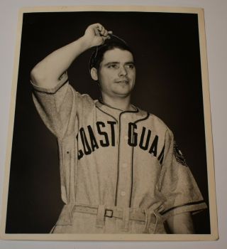 Vintage Leo Wells Coast Guard Baseball Photo (chicago White Sox)