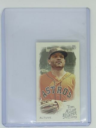 2019 Topps Allen Ginter Jose Altuve Base Mini Exclusives Extended