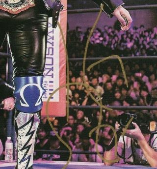 Kenny Omega Autographed Wrestling Photo.  Highspots.  WWE NJPW AEW 2