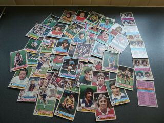 1977 Topps Football Cards,  Red Backs,  Approx 58