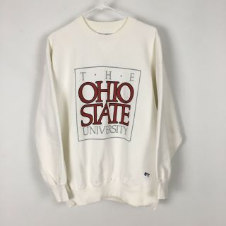 Vintage Russell Athletic High Cotton Sweatshirt Size Xl Osu Buckeyes Ohio State