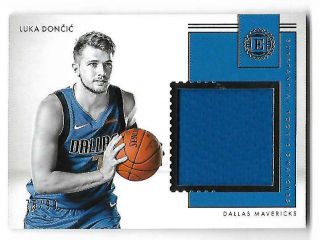 2018 - 19 Panini Encased Luka Doncic Jersey Ed 75/99 Rookie Swatches