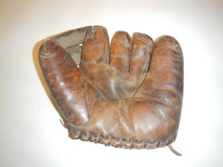 Antique Baseball Glove Made In Usa Rht Early Mitt Professional Model /