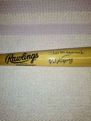 Rawlings Bill Mazeroski - Ralph Terry - Adirondack Big Stick Autograph Bat - 10 - 13 - 60