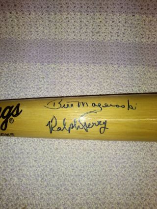 Rawlings Bill Mazeroski - Ralph Terry - Adirondack Big Stick Autograph Bat - 10 - 13 - 60 5