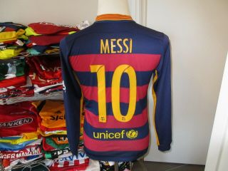 Barcelona Messi Jersey Pre - owned Small Long Sleeve 5