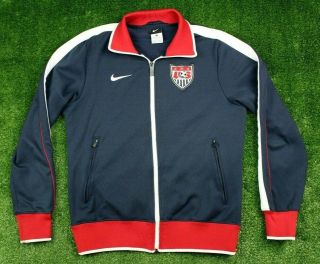 Nike Usa Soccer National Team N98 Track Jacket Mens Small Navy