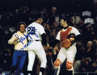 Sparky Lyle Autographed Signed 8x10 Photo - W/coa - Ny Yankees - W/munson