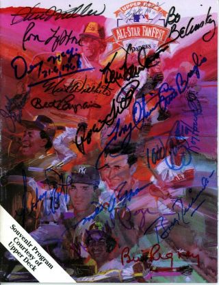 Mlb 1992 All Star Game Fanfest 2 Programs Signed By 39 - San Diego