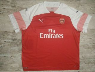 Puma Arsenal Fc Premier League Soccer Jersey Red White Fly Emirates Mens 5xl