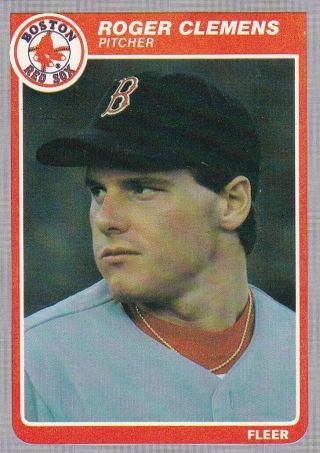 1985 Fleer - Roger Clemens 155 Rookie - Boston Red Sox (nm/mint)