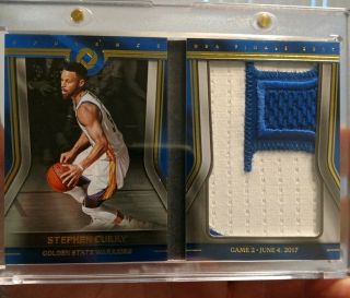 2017 - 18 Stephen Curry Opulence Nba Finals Booklet Game Logo Patch 21/25