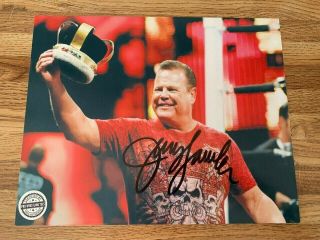 Wwe Jerry The King Lawler Signed Autograph 8x10 Photo Pro Wrestling Crate