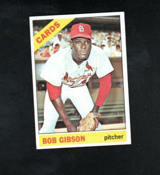 Bob Gibson 1966 Topps Card 320 St Louis Cardinals Nr Mt 04