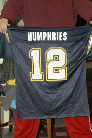 Stan Humphries Vintage San Diego Chargers Jersey Bowl Large - Nm,  Logo