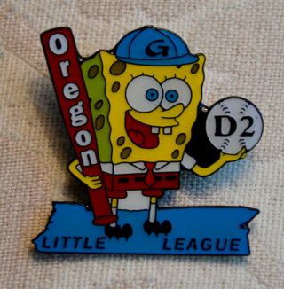 Little League Pin Oregon Spongebob Squarepants District 2 Or D2 Pete 