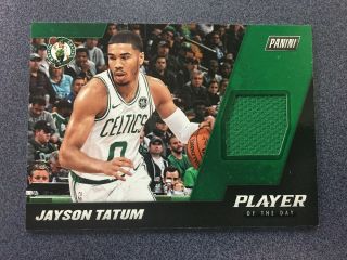 2018 - 19 Panini Player Of The Day Jt Jayson Tatum Jersey Boston Celtics (gt10)