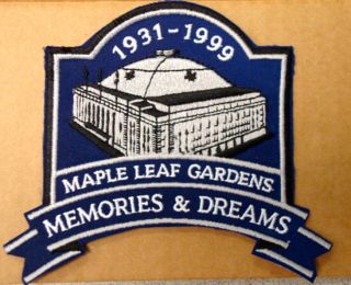 1931 - 1999 Maple Leaf Gardens Memories & Dreams Game Patch