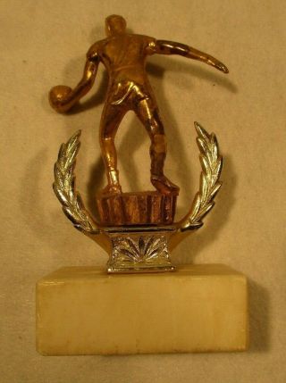 Rare 1963 Vintage Men ' s Basketball Trophy Award,  Antique - 4