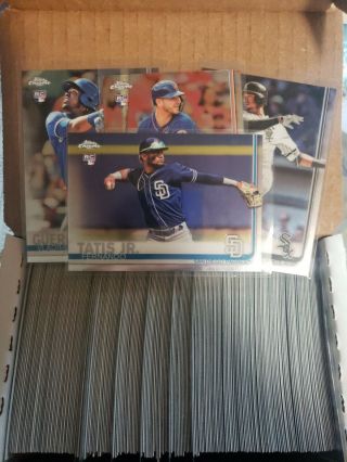 2019 Topps Chrome Complete Base Set 1 - 204 Cards