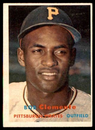 1957 Topps 76 Roberto Clemente Pirates Nm To Nm,