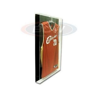 Bcw Deluxe Acrylic Small Jersey Display Case With Black Color Acrylic Back