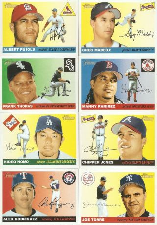 2004 Topps Heritage Complete Base Set Then & Now Flashbacks Cls 405 Cards Total